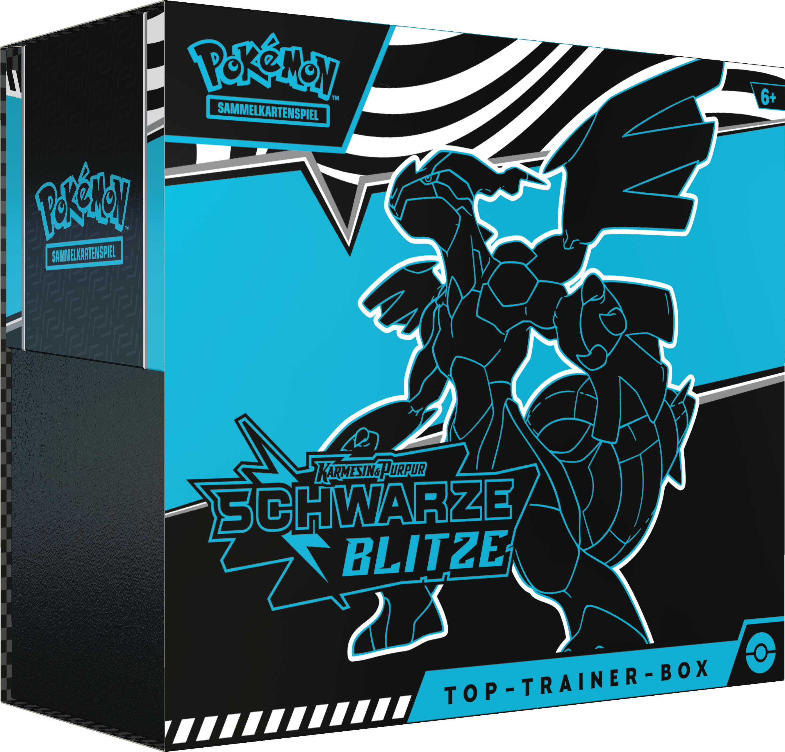 Karmesin & Purpur Schwarze Blitze Top Trainer Box (deutsch)