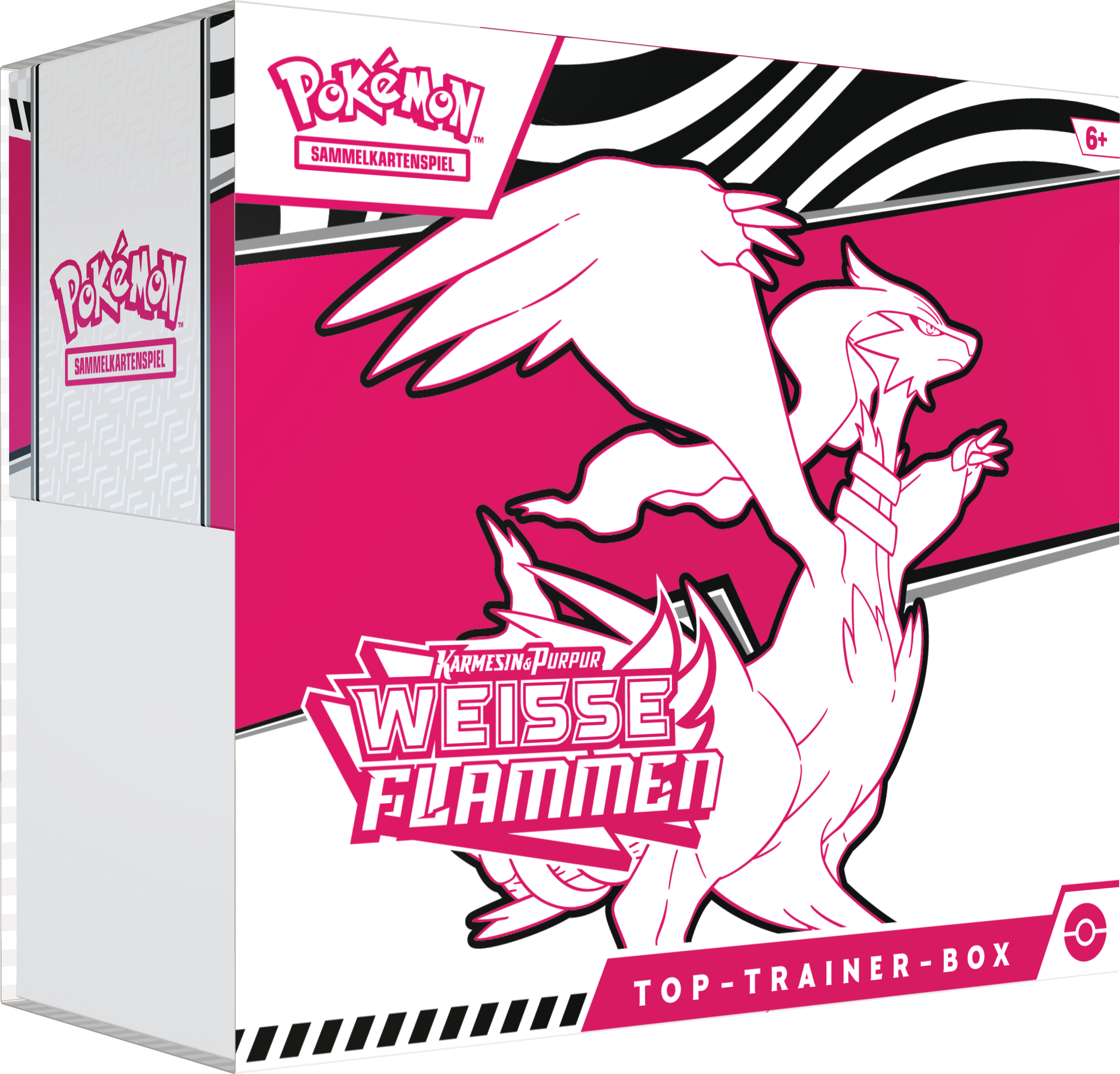 Karmesin & Purpur Weiße Flammen Top Trainer Box (deutsch)